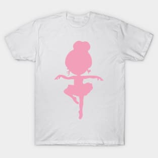 Ballerina Silhouette, Ballet Girl, Ballet Dancer T-Shirt